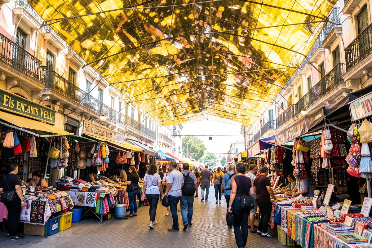 Stalls at Els Encants Vells