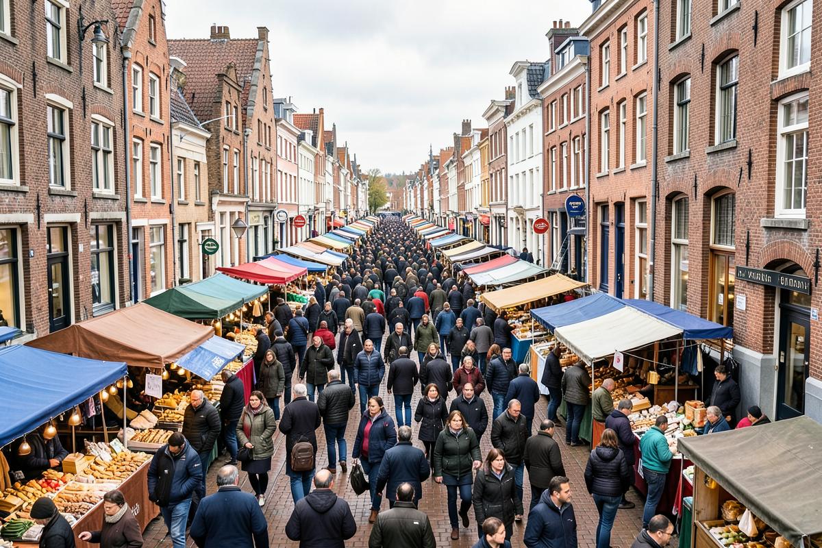 Stalls at Braderie de Lille